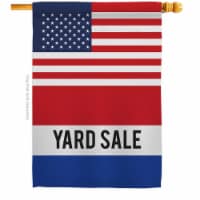 Americana Home & Garden H140853-BO US Yard Sale Novelty Merchant 28 x 40 in. Double-Sided Dec