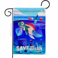 Ornament Collection G192700-BO Save The Ocean Support Environment 13 x 18.5 in. Double-Sided