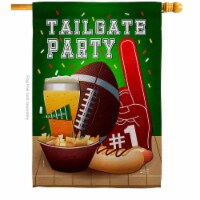 Angeleno Heritage H137491-BO Tailgate Game Sports Football 28 x 40 in. Double-Sided Decorativ