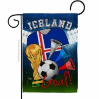 Ornament Collection G192098-BO World Cup Iceland Soccer Sports 13 x 18.5 in. Double-Sided Dec
