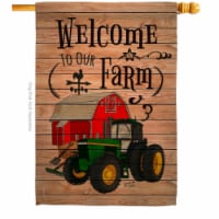 Angeleno Heritage H137013-BO Welcome to our Farm Country Living Primitive 28 x 40 in. Double-
