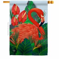Ornament Collection H192121-BO Flamingo Paradise Summertime Tropical 28 x 40 in. Double-Sided