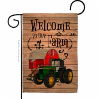 Angeleno Heritage G135013-BO Welcome to our Farm Country Living Primitive 13 x 18.5 in. Doubl