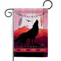 Angeleno Heritage G135018-BO Stay Wild Country Living Southwest 13 x 18.5 in. Double-Sided De