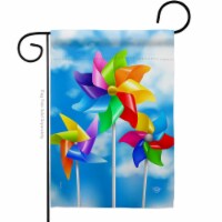 Ornament Collection G192642-BO Pinwheels Summertime Fun & Sun 13 x 18.5 in. Double-Sided Deco