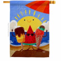 Ornament Collection H192453-BO Summer Buddy Summertime Fun & Sun 28 x 40 in. Double-Sided Dec