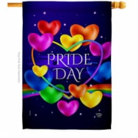 Ornament Collection H192601-BO My Heart Pride Support 28 x 40 in. Double-Sided Decorative Ver