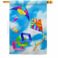 Ornament Collection H192641-BO Blue Sky Kites Summertime Fun & Sun 28 x 40 in. Double-Sided D