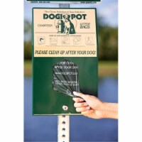 Dogipot 1002HP-4 Aluminum Header Pack Junior Bag Dispenser- Forest Green