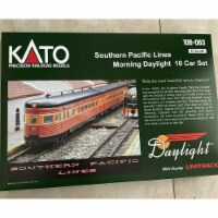 Kato KAT1060631 N Scale SP Daylight Model 10 Car Passenger Set with Interior Light