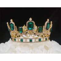 Tian Sweet 34042-EM 11.7 oz Large Emerald King Crown Cake Topper