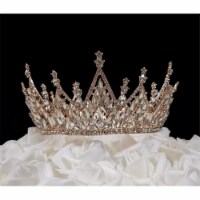 Tian Sweet 34044-RG 8.6 oz Large Queen Crown Cake Topper - Rose Gold
