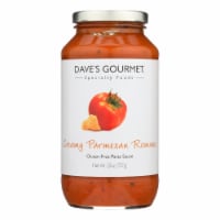 Dave's Gourmet Pasta Sauce - Creamy Parmesan Romano 25 oz - 6 Pack