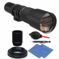 Bower 500mm / 1000mm f/8 Telephoto Lens for Canon EOS 80D 70D 60D + 2X Converter