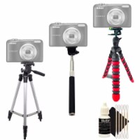 Tall Tripod , Flexible Tripod , Monopod And 3pc Cleaning Kit For Nikon Cameras