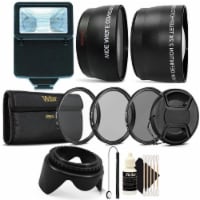 52mm Complete Professional Lens Accessory Kit With Slave Flash