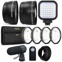 52mm Fisheye Telephoto & Wide Angle Lens + Macro Kit + Accessory Kit For Nikon