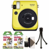 Fujifilm Instax Mini 70 Instant Film Camera Yellow With Accessory Bundle, 1 - City Market Fujifilm Instax Mini 70 Instant Film Camera Yellow With Accessory Bundle, 1 - City Market
