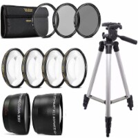 Telephoto Lens , Wide Angle Lens And Accessory Bundle For Nikon Dslr Cameras
