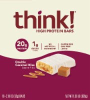 think!® Double Caramel Bliss High Protein Bars Perspective: Main