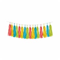8 ft. Serape Tissue Paper Tassel Garland, Pack of 12