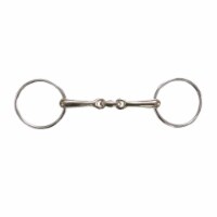 20154-5-3-4 5.75 in. German Silver Horizontal Elliptical Link Bradoon Bit