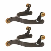 Black Steel Short Shank Roping Spurs