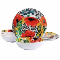 Grace Melamine Dinnerware Set, 12 Piece