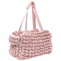Bubble Vogue Ultra-Plush Fashion Designer Pet Carrier, Pink - One Size