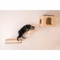 Real Wood Wall Series: Tree With Condo Perch And Stepup