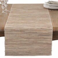 14 x 0.25 in. Shimmering Woven Nubby Water Hyacinth Table Runner, Natural