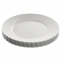 9 in. Classicware Plastic Dinnerware Plate, White