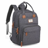 RUVALINO Large Diaper Bag BackpackDark Gray