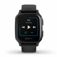 Garmin Venu Sq Music Edition GPS Smartwatch - Slate/Black