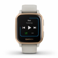 Garmin Venu Sq Music Edition GPS Smartwatch - Rose Gold/Light Sand