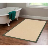 Linon Empire Machine Tufted Wool 4'x6' Rug in Natural and Green