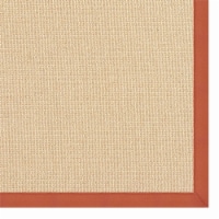 Linon Empire Machine Tufted Wool 8'9 x12' Rug in Natural and Burnt Orange