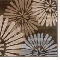 Linon Miso Perth Machine Made Polypropylene 8'x10'4  Rug in Brown