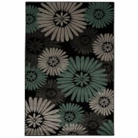 Linon Miso Perth Machine Made Polypropylene 8'x10'4  Rug in Black