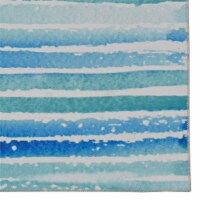 Linon Washable Larson Polyester 5'x7' Rug in Ivory