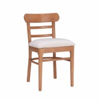 Linon Hunter Wood Set of Two Chairs in Brown