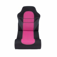 Linon Grayson Wood Upholstered Game Rocking Chair in Pink