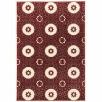 Linon Prisma Karma 8' x 10'4  Rug in Red
