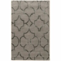 Linon Aspire Geo Hand Tufted Wool 8'x11' Rug in Gray