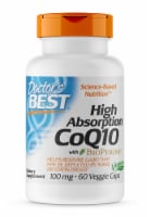 Doctor's Best High Absorption CoQ10 with BioPerine Vegetarian Capsules 100mg Perspective: Main