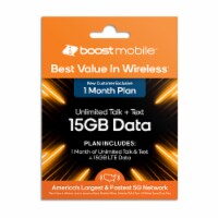 Boost Mobile® 1 month/15GB Preloaded SIM