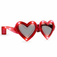 Blinkee 515000 Heart LED Sunglasses, Red