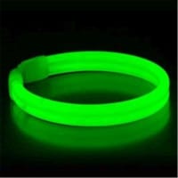 Blinkee 1145052 Wide Glow Stick 8 in. Bracelet, Green - Pack of 30