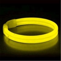 Blinkee 1145055 Wide Glow Stick 8 in. Bracelet, Yellow - Pack of 30