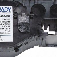 Brady Label Cartridge,300 In. W,Black/White  MC-500-492